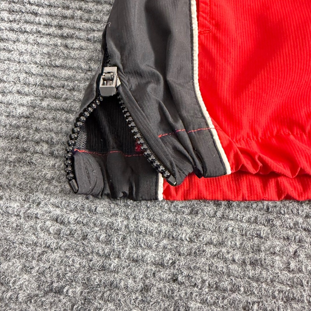 Boombah Mens XL Quarter Zip Windshirt Pullover Red Black Athletic Warm Up Jacket - Picture 5 of 13